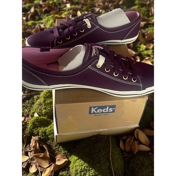 Keds Women's Rally Seasonal Solid Oxford Plum Purple New Gift Sz 6.5 Medium - Picture 4 of 11